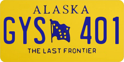 AK license plate GYS401