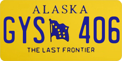 AK license plate GYS406