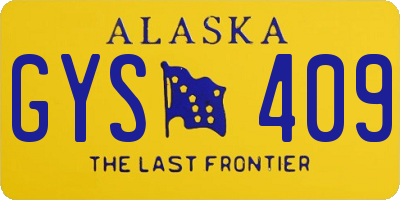 AK license plate GYS409