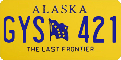 AK license plate GYS421