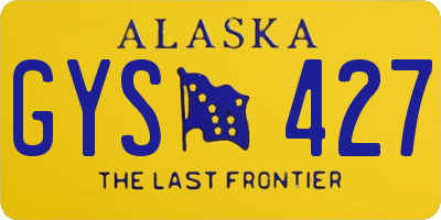 AK license plate GYS427