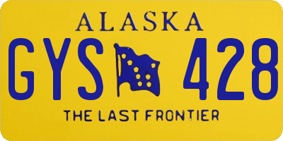 AK license plate GYS428