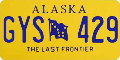 AK license plate GYS429