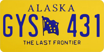 AK license plate GYS431