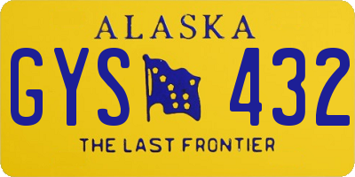 AK license plate GYS432