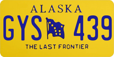 AK license plate GYS439