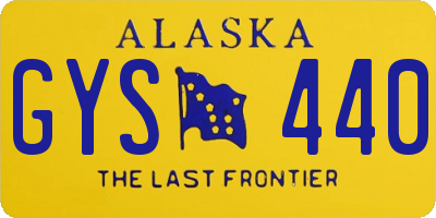 AK license plate GYS440