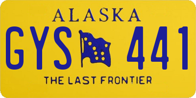 AK license plate GYS441