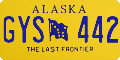 AK license plate GYS442