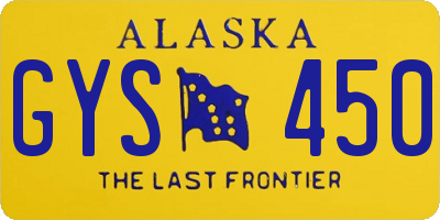 AK license plate GYS450