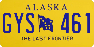 AK license plate GYS461