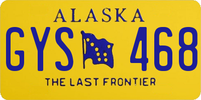 AK license plate GYS468