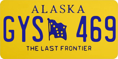 AK license plate GYS469