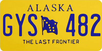 AK license plate GYS482