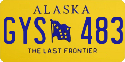 AK license plate GYS483