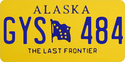 AK license plate GYS484