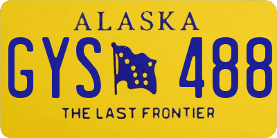 AK license plate GYS488