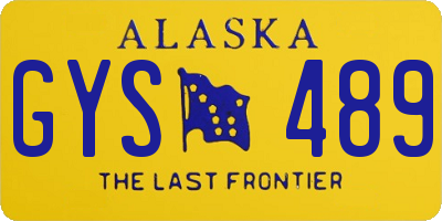 AK license plate GYS489