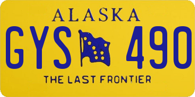 AK license plate GYS490