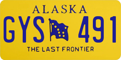 AK license plate GYS491