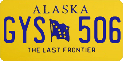 AK license plate GYS506