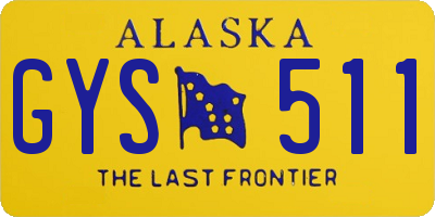 AK license plate GYS511