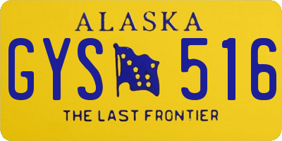 AK license plate GYS516