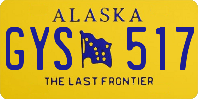 AK license plate GYS517