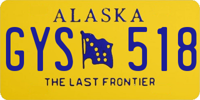 AK license plate GYS518