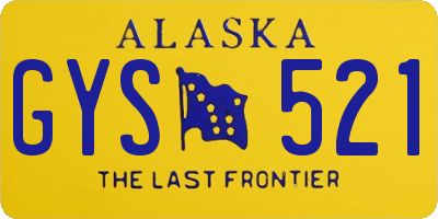 AK license plate GYS521