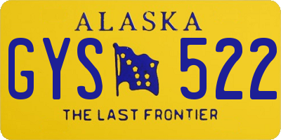 AK license plate GYS522