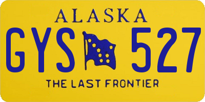 AK license plate GYS527