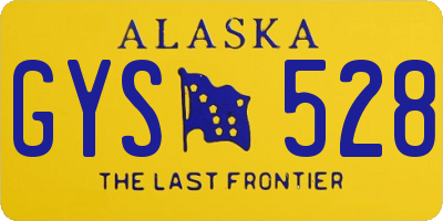 AK license plate GYS528