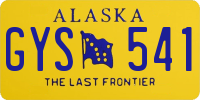AK license plate GYS541