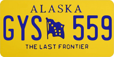 AK license plate GYS559