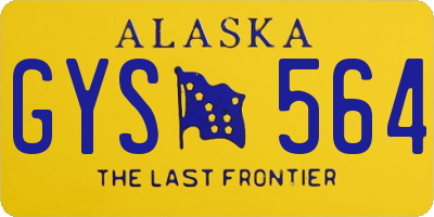 AK license plate GYS564