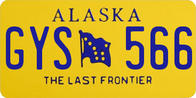 AK license plate GYS566