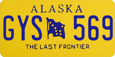 AK license plate GYS569