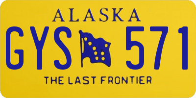 AK license plate GYS571