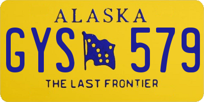 AK license plate GYS579