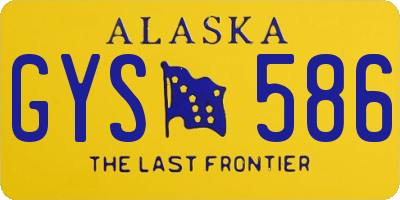 AK license plate GYS586