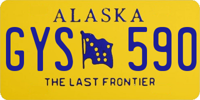AK license plate GYS590