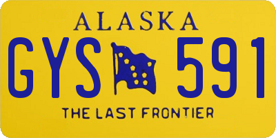 AK license plate GYS591