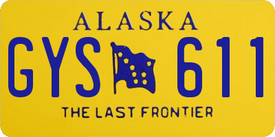 AK license plate GYS611