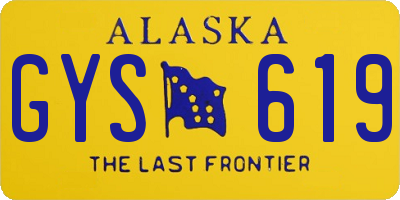 AK license plate GYS619