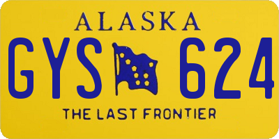 AK license plate GYS624