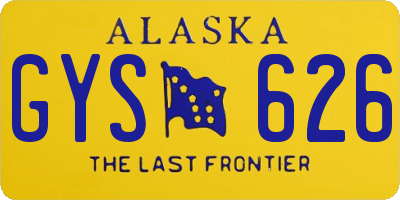 AK license plate GYS626