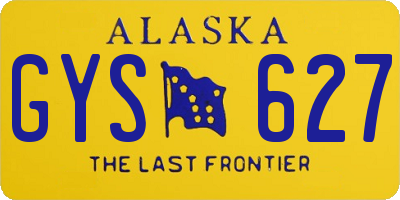 AK license plate GYS627