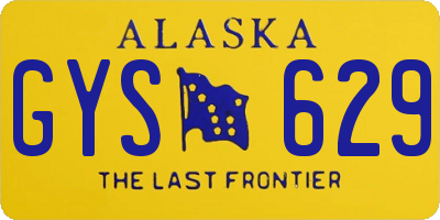 AK license plate GYS629