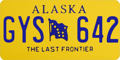 AK license plate GYS642